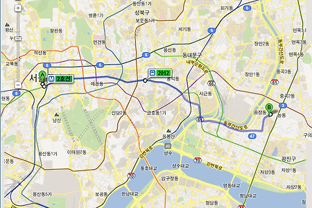 "Google Map API" 구글맵 출발지 도착지 주소입력해서 길찾기 - v3