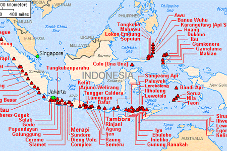 인도네시아의 빈번한 화산폭발, 여행가도 될까요?