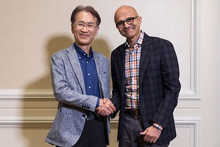 소니와 마이크로소프트가 미래 클라우드 기술등을 위한 제휴 발표