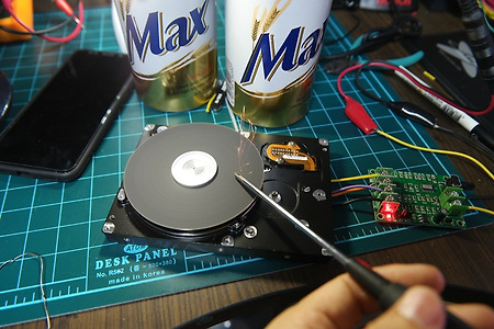 중국산 회로를 이용한 하드디스크 그라인더 만들기 - HDD 모터 구동의 가장 손쉬운 방법