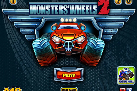 플래시 자동차게임 - monster wheels2