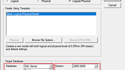 ERWin Data Modeler에서 스크립트 생성 (MSSQL용)