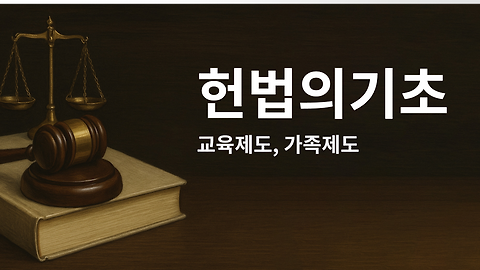 헌법의 기초 - 11. 교육제도, 가족제도
