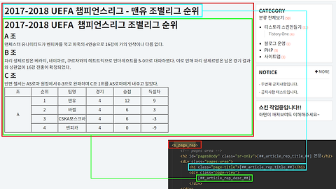 Section 17 - 티스토리 반응형 스킨 만들기 - 페이지