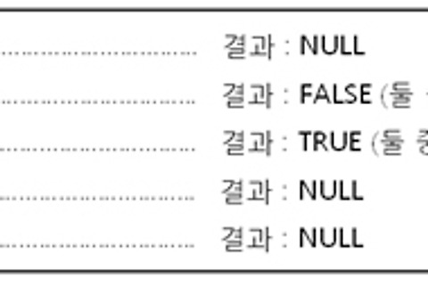 [SQL] NULL 처리