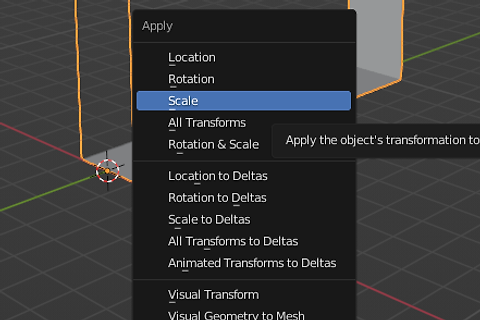 [Blender] 위치, 회전, 크기 유지한 채로 Transform 초기화 하는 방법