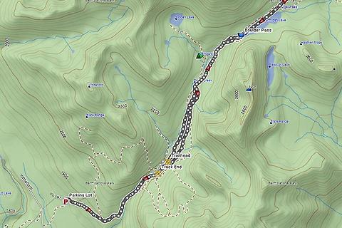 [Alberta/Banff National Park]  Boulder and Deception Passes (Skoki Lodge Attempt) - 23km