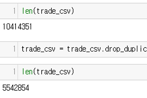 [Pandas] pandas Dataframe 중복확인 및 중복제거