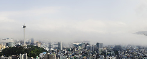 해무가 밀려오는 모습.. 2011