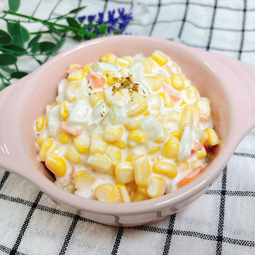 캔옥수수 요리, 간단 샐러드, 옥수수 콘샐러드 만들기