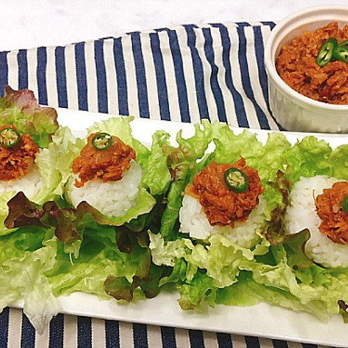 입맛없을때 최고!!   고기필요없는 ~  참치 쌈장 ~