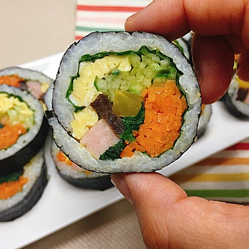 야채가득 김밥  ~  입안가득 크고 예쁜 김밥 만들기