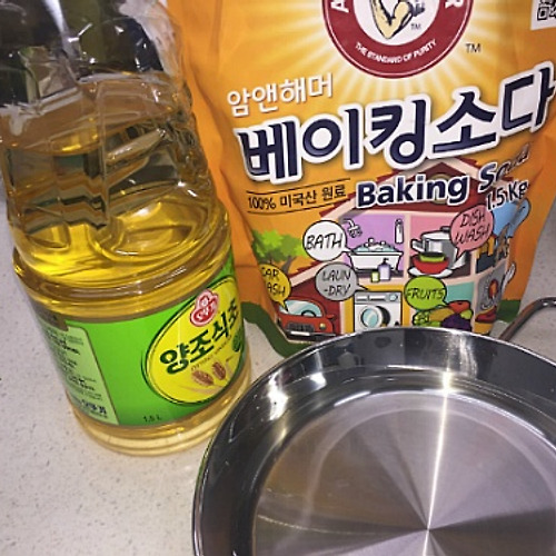 스테인레스 팬 ...  첫 세척하는 방법 ( STEP 1, 2, 3, ..)
