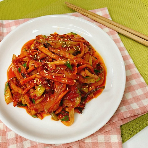 맛남의 광장 레시피, 느타리버섯 두루치기 만들기