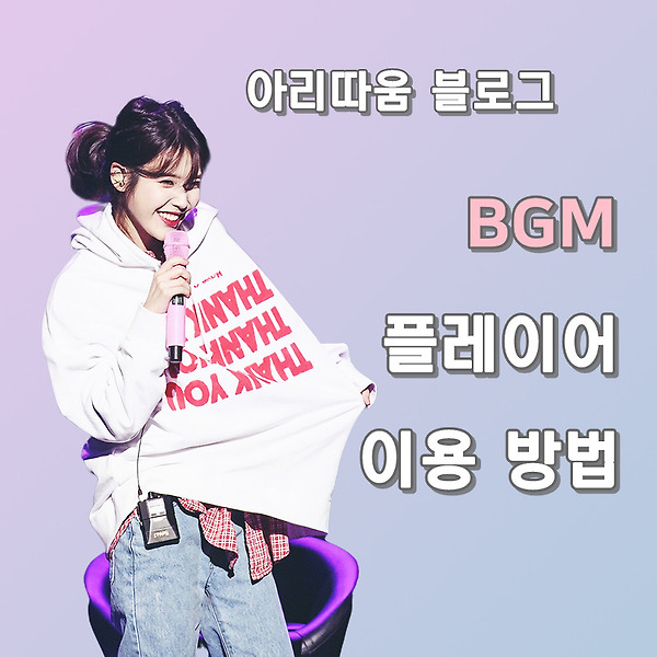 블로그 BGM 플레이어 이용 방법