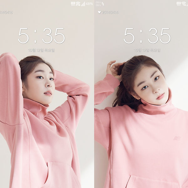 김연아 뉴발란스 폰 배경화면 & 잠금화면