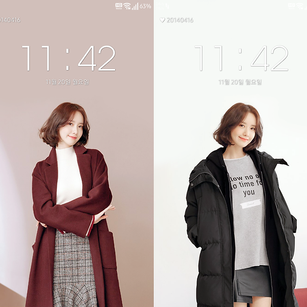 소녀시대 윤아 폰 배경화면 & 잠금화면