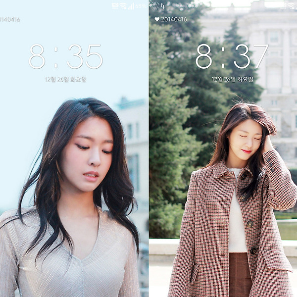 AOA 월간 설현 폰 배경화면 & 잠금화면
