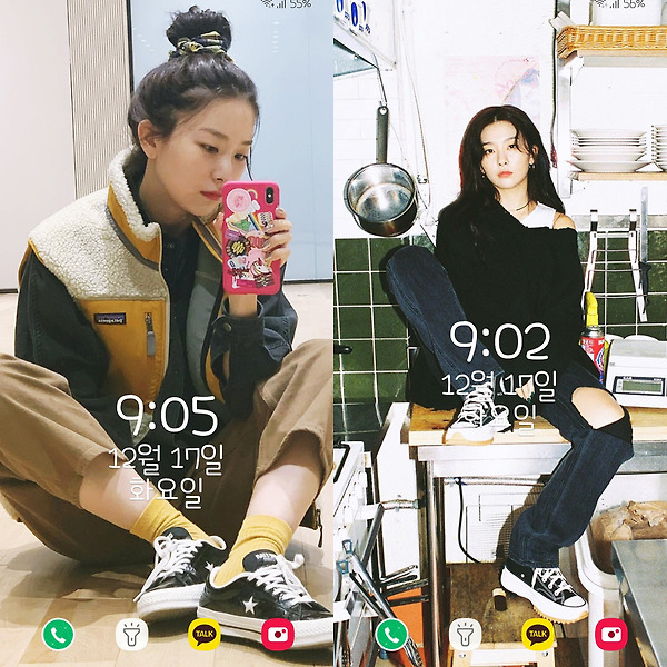 레드벨벳 슬기 컨버스 폰 배경화면 & 잠금화면 98장 (갤럭시 노트8, 노트9, S8, S9)