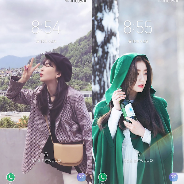 레드벨벳 슬기 아이린 갤럭시 노트8, 노트9, S8, S9 배경화면 & 잠금화면 28장