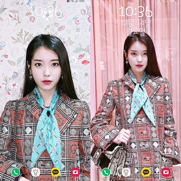 아이유(IU) 인스타 구찌(GUCCI) 폰 배경화면 & 잠금화면 45장 (갤럭시 노트8, 노트9, S8, S9)