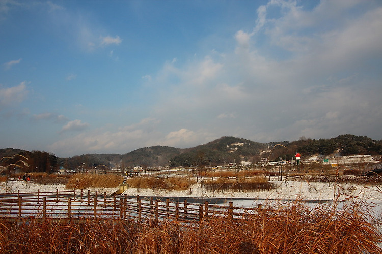 논산 탑정 생태공원 설경(2)