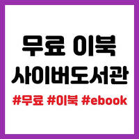 무료로 최신 책, 이북(ebook) 볼 수 있는 전자도서관 추천 5