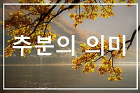 추분의 뜻, 추분의 의미, 추분에 많이 먹는 음식