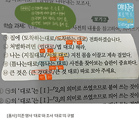 [품사] 의존명사 '대로'와 조사 '대로'의 구별
