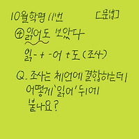 [Q&A] 조사는 체언하고만 결합?