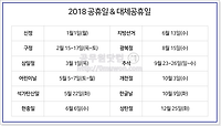 2018 무술년 공휴일, 대체휴일 등 알아보기