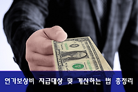 국가공무원 연가보상비 지급대상, 지급액, 보상일수 계산하는 법 총정리