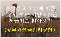 혼인신고 지연에 따른 배우자 부모 사망조위금 지급 알아보기