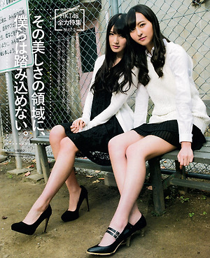 HKT48 Madoka Moriyasu and Yui Kojina Double Cool Beauty on Bomb Magazine