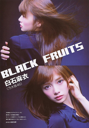 Nogizaka46 Mai Shiraishi Black Fruits on UTB Plus Magazine