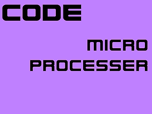 MICRO PROCESSER 코드 이미지