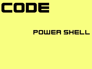 POWER SHELL 코드 이미지