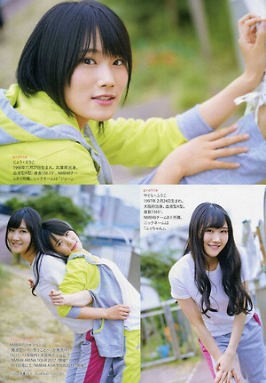 NMB48 Fuuko Yagura and Eriko Jo Do Sports on Entame Magazine