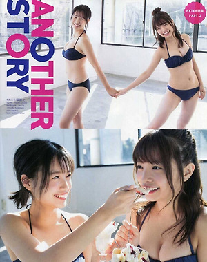 HKT48 Mio Tomonaga and Mai Fuchigami Another Story on Bomb Magazine