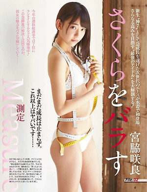 HKT48 Sakura Miyawaki Sakura wo Barasu on SPA Magazine