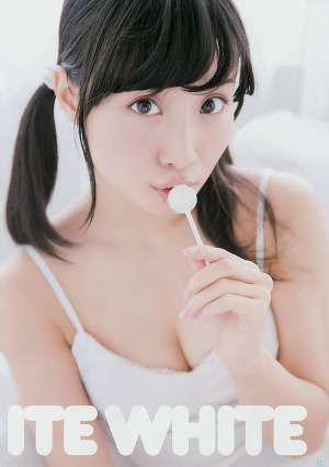 SKE48 Aya Shibata White White White on Young Gangan Magazine