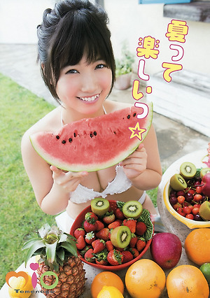 HKT48 Mio Tomonaga Summer Smile on Young Animal Magazine