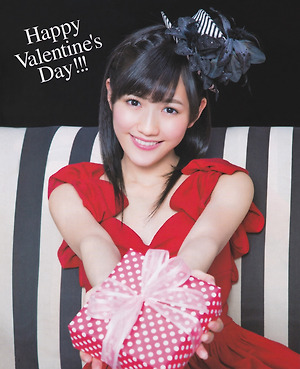 AKB48 Mayu Watanabe Happy Valentine's Day on BOMB Magazine