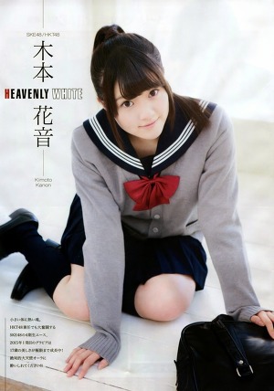 SKE48 Kanon Kimoto Heavenly White on Entame Magazine