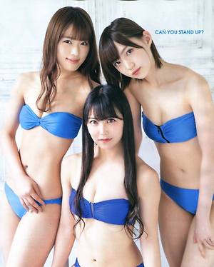 NMB48 Miru Shiroma, Nagisa Shibuya and Yuuri Ota Can You Stand Up on Bomb Magazine