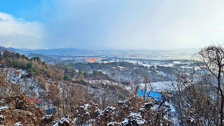 강추위 - 오창 살세미산 임도산책
