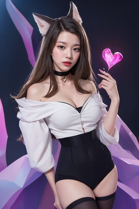 AI로 생성하다가 실패한 K/DA 아리 코스프레한 실사풍 사진들 모음