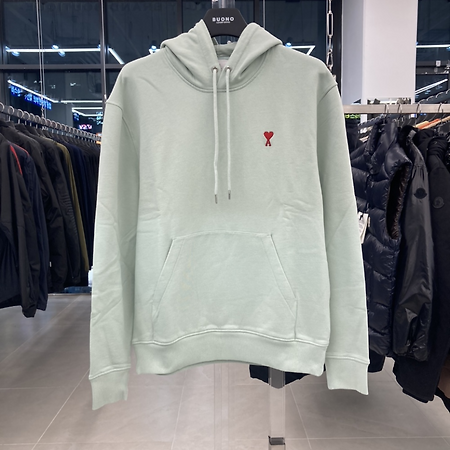 [천안 명품샵 부오노] 아미 하트로고 후드티셔츠 페일그린