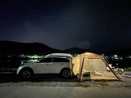기천저수지 급차박~ (방갈로 에어컨 빵빵~)