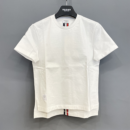 [천안 명품샵 부오노] 톰브라운 삼선 백스트라이프 클래식 반팔 티셔츠 화이트 여성 티셔츠